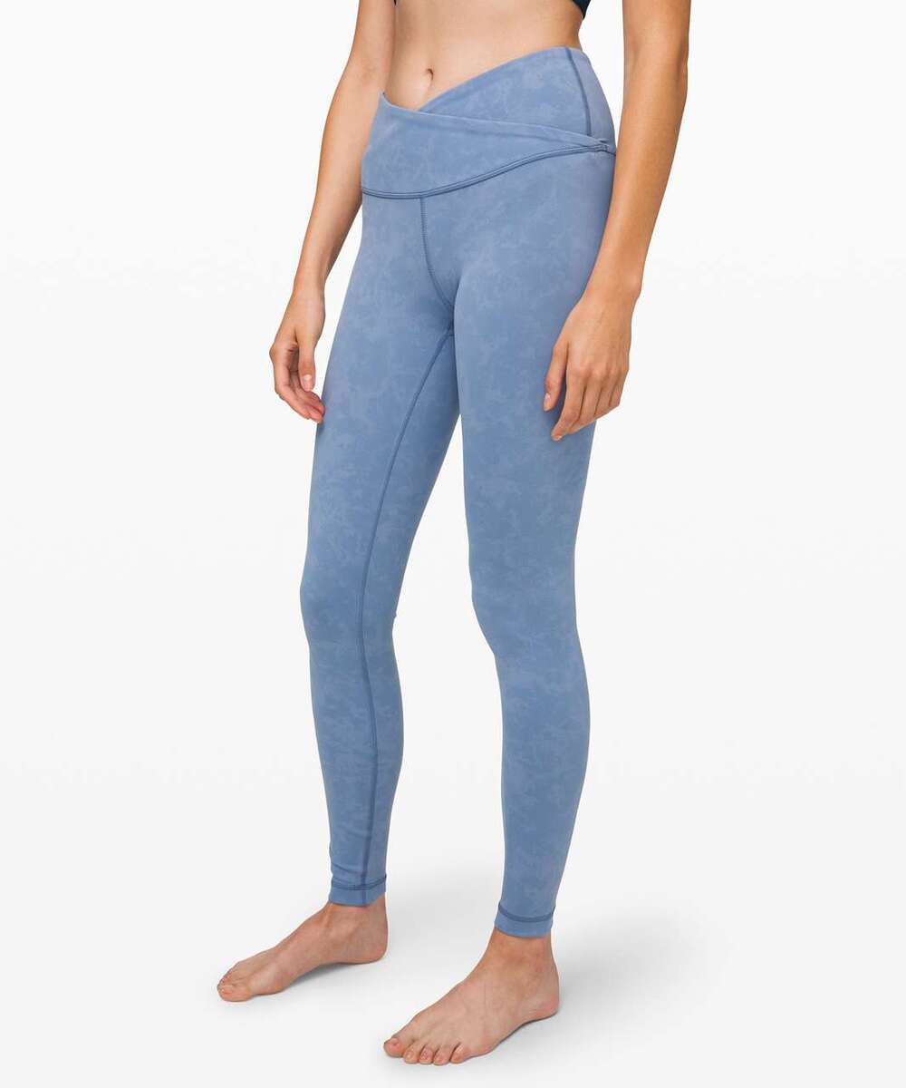 Lululemon Always On HR Tight 28" Nulu Size 10 Blue EUC
